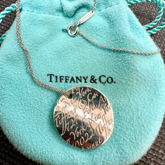 925 Sterling Silver 16" Tiffany & Co. Authentic Notes Collection Necklace - Picture 1 of 11